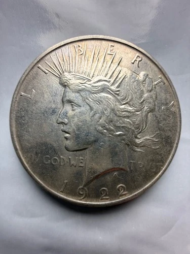 1922-D $1 Peace Dollar Beautiful Type Example Brilliant Luster Very Fine Detail