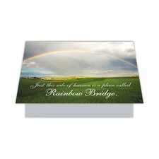 Dog Speak Rainbow Bridge Pet Sympathy Card for Loss of Dog or Cat Just This S...