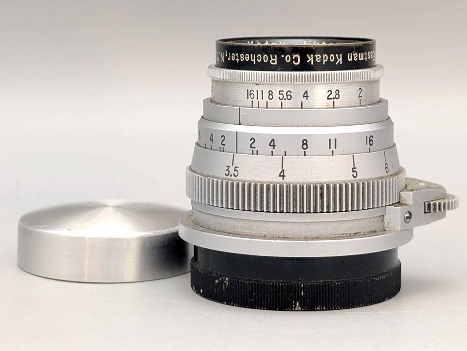 Rare Kodak Ektar 47mm f2 Lens Leica Screw Mount WWII - Image 4 of 4