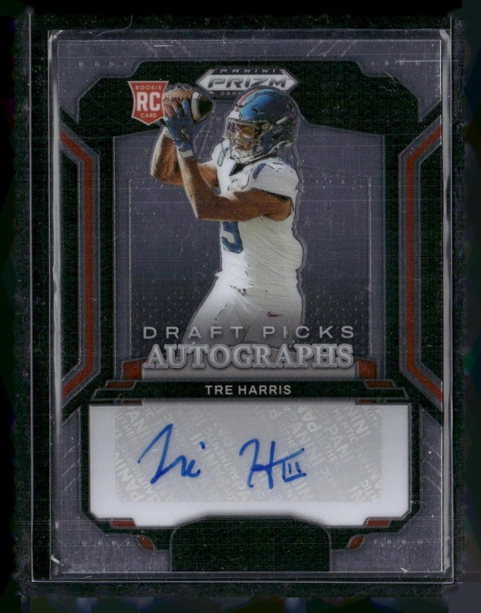 Tre Harris 2025 Panini Prizm Draft Picks Draft Picks Autographs #DPA-THS AU