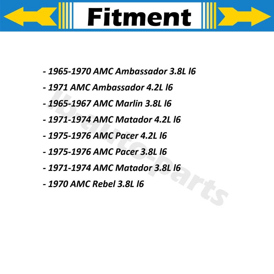Цилиндр переднего барабанного тормоза колеса 2 шт для AMC Marlin 3,8 л 1965-1967 - Изображение 2 из 4