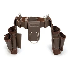 Estwing 14 Pocket Leather Framer's Tool Belt Pouch Apron Set 94746