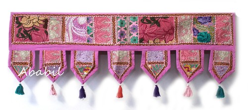 Indian Handmade Patchwork Door Wall Hanging Toran Window Decorative Valances US - Picture 12 of 37