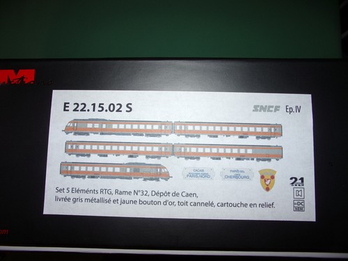 EPM coffret 5 éléments RTG rame n°32 CAEN 22-15-02 S DIGITAL SON RARE - Foto 7 di 7