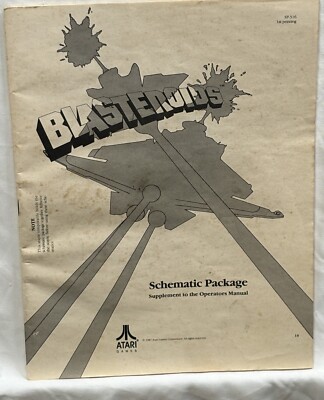 ORIGINAL-ATARI-BLASTEROIDS-SCHEMATICS PACKAGE