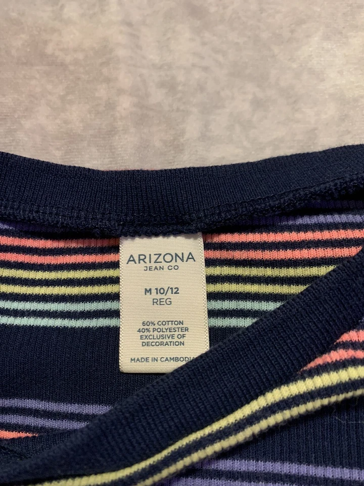 Arizona Girls Long Sleeved Striped Shirt - Image 2 of 2