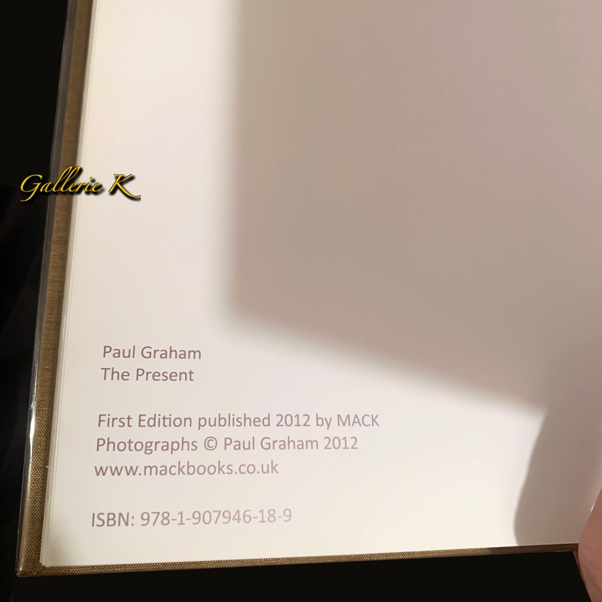 本 写真集｜Paul Graham『 Present 』｜2012 MACK 1st