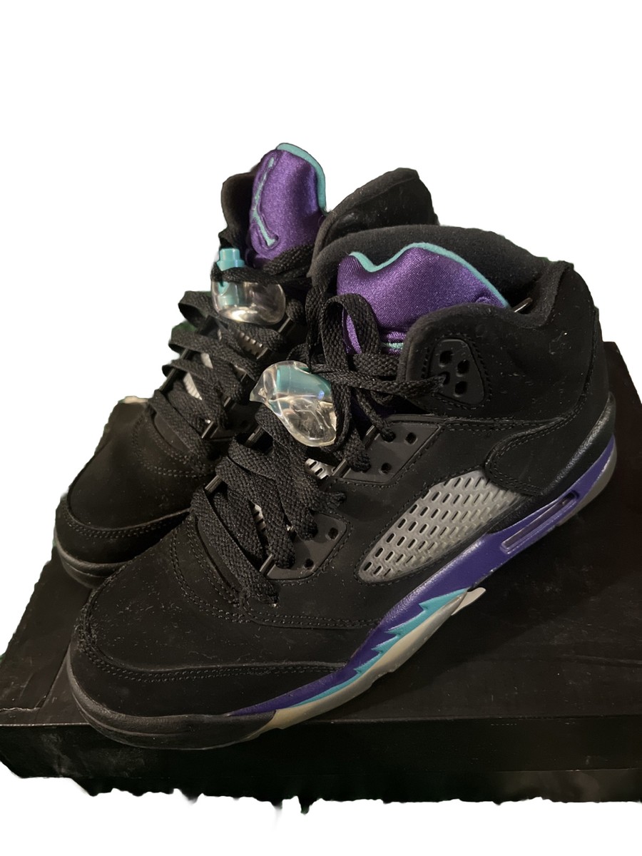 Size 5.5 - Jordan 5 Retro Black Grape 2013 | eBay