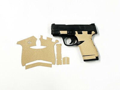 HANDLEITGRIPS Desert Sand Rubber Gun Grip Parts for Smith & Wesson Shield 9mm 