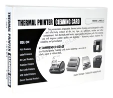 25 DYMO Compatible 60622 CLEANING CARDS, 4" x 6" Works Great For DYMO 1744907