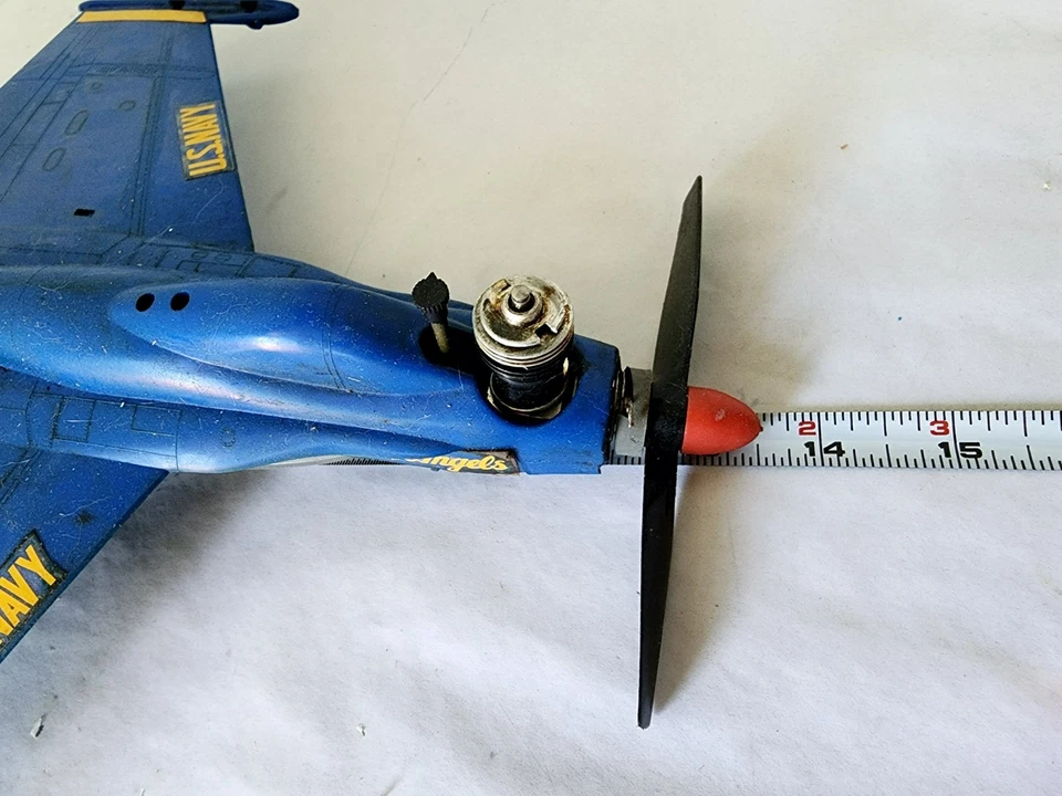 Vintage Blue Angels Line Control Tether FA-18C Hornet Airplane - Image 4 of 4