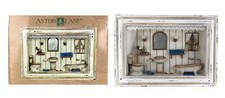 1990s Astor Lane Bathroom 3D Shadow Box Diorama Clawfoot Tub Nib 17 x 12 x 3"