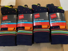  12 Pair Hanes Dress Socks Comfort Blend, Lightweight, 6-12 Men's shoe size NEW