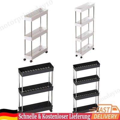 Bathroom Storage Rack with Wheels Multi-purpose Cart for Kitchen Living Room