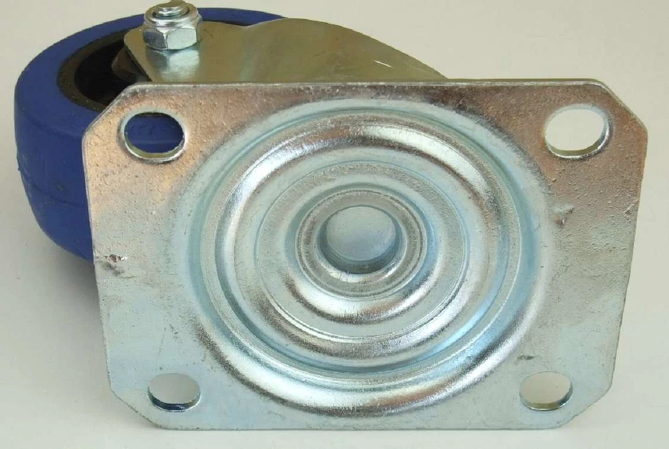 3 Sets 80 mm SL 140 kg / Rad Lenkrollen & Bockrollen Blue Wheels Transportrollen - Bild 4 von 4