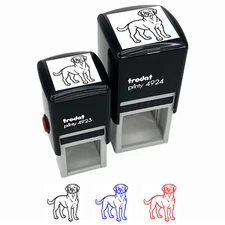 Friendly Labrador Retriever Pet Dog Self-Inking Rubber Stamp Ink Stamper