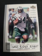 LAMONT JORDAN 2001 Upper Deck UD TOP TIER ROOKIE #220 NEW YORK JETS FOOTBALL