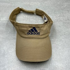 adidas Sun Visor Hat Cap ONE SIZE Beige Embroidered Logo