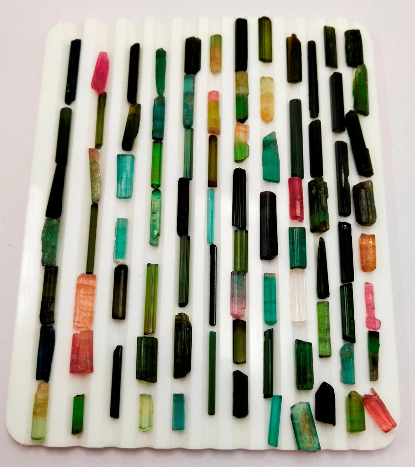 Natural Multi-Color Tourmaline Stick Rough Loose Gemstone Lot 148 Cts - Image 2 of 4