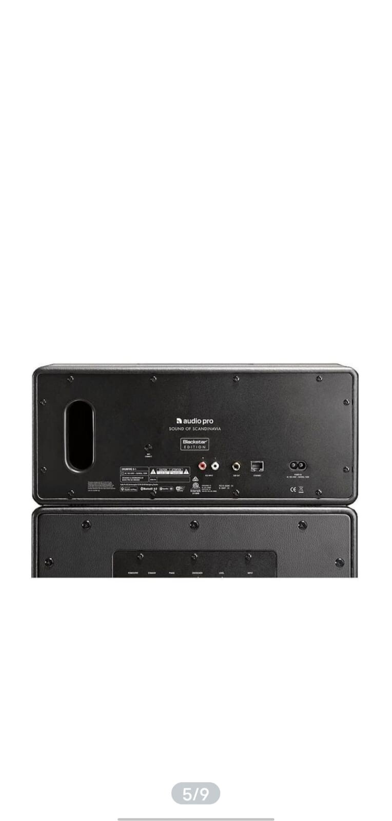 Foto 7 van Audio Pro Drumfire Blackstar Edition Multiroom WiFi Bluetooth Speaker New!