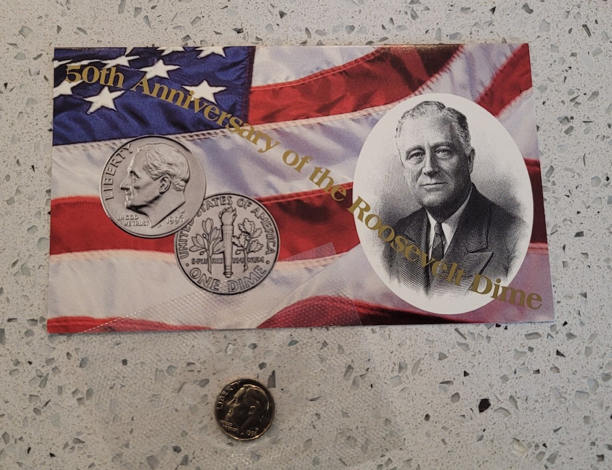 1996 W Roosevelt Dime~ Limited Edition West Point Coin w/COA~ US