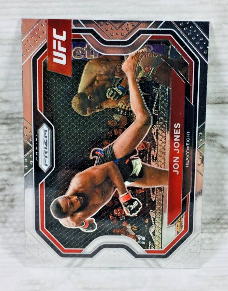 2021 PANINI PRIZM UFC #101 JON JONES (DEBUT PRIZM CARD) (O) JON BONES JONES!