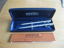 vintage 1973 sheaffer pen and pencil set cased NEW