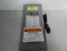 Square D H-361N Heavy Duty Fusible Safety Switch Series E1 30A 600 VAC 26093 