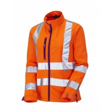 Leo Workwear Honeywell Class 2 Go/rt Orange Ladies Softshell Jacket Pre