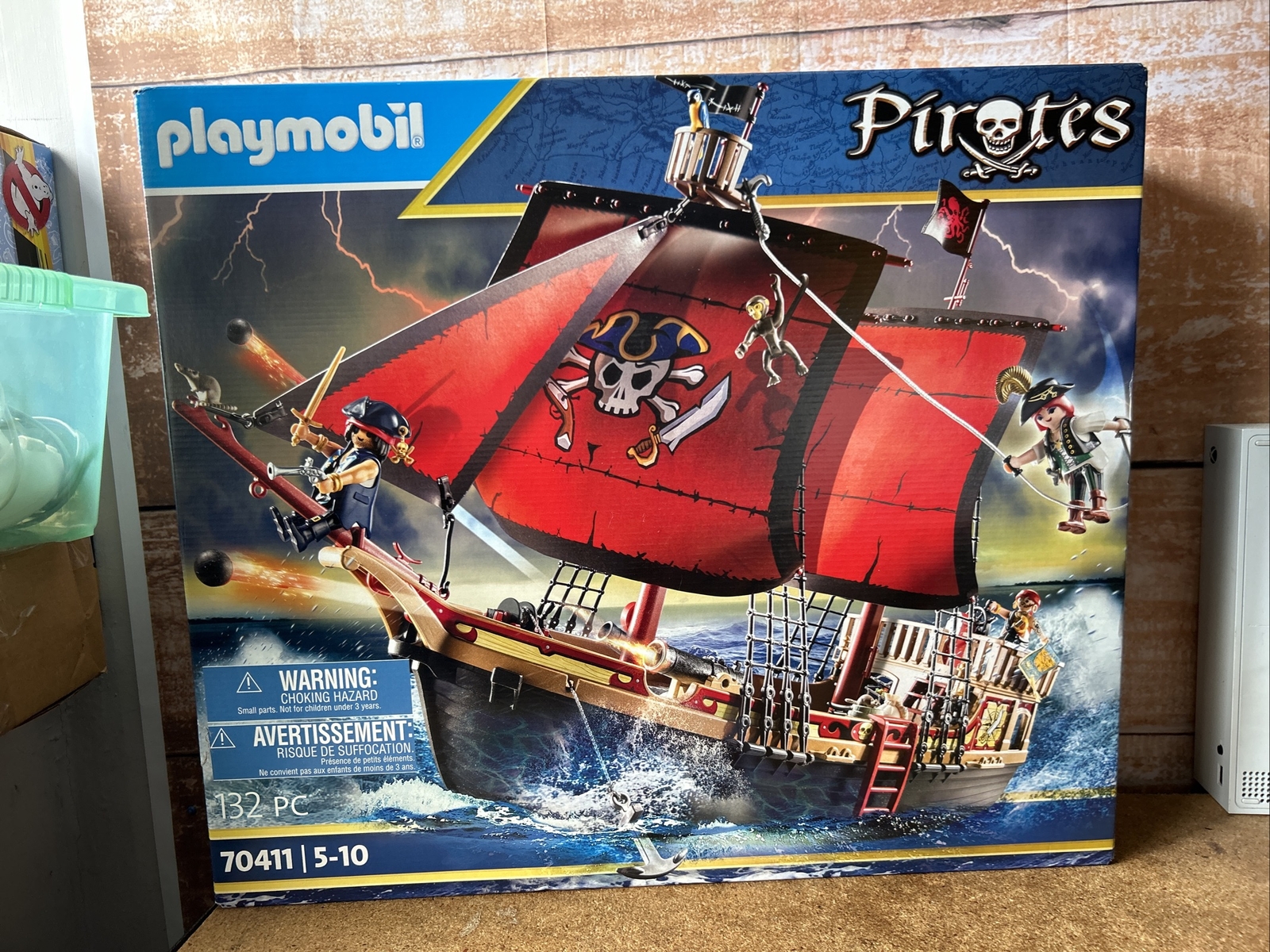 Playmobil Skull Pirate Ship 70411 Pirates Playset Figures for Children