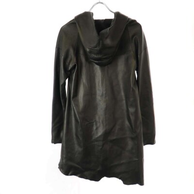 Yohji Yamamoto FEMME 14AW Sheepskin Hooded Leather Jacket FF