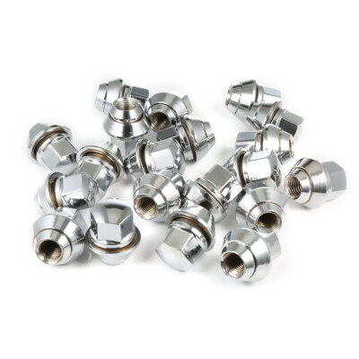 20x Radmuttern Kegelbund für Ford Alu Felgen M12x1,5 Mutter Mondeo SW19 Silber