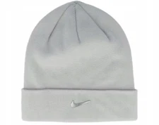 NWT NIKE Adult Unisex DRI-FIT Beanie Metal Swoosh Dove Grey HF6630-077