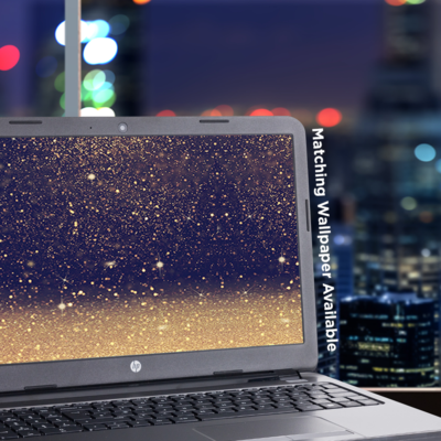 Skin Vinyl Itsaskin Pour MacBook Pro 13 Pouces Retina Touch Bar - Effet Or Poussière D'étoiles