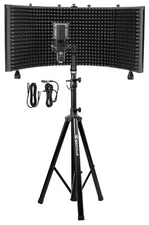 Rockville Pro Recording Studio Microphone+Isolation Shield+Mount+Filter+Stand