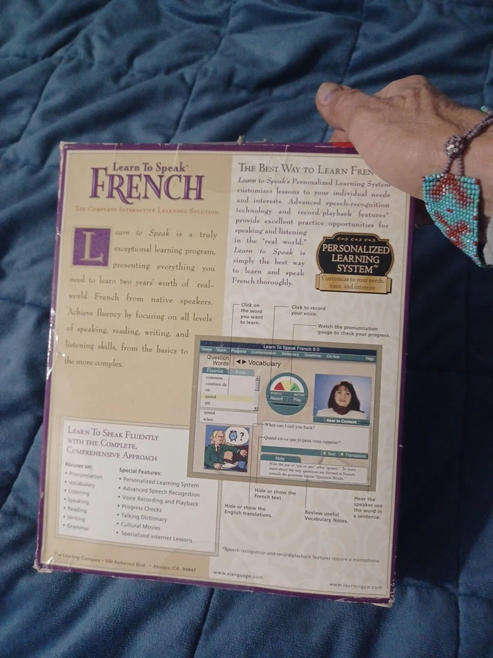 The Learning Company Learn to Speak French 7.0 3 CD Set New & Sealed - Image 2 of 4