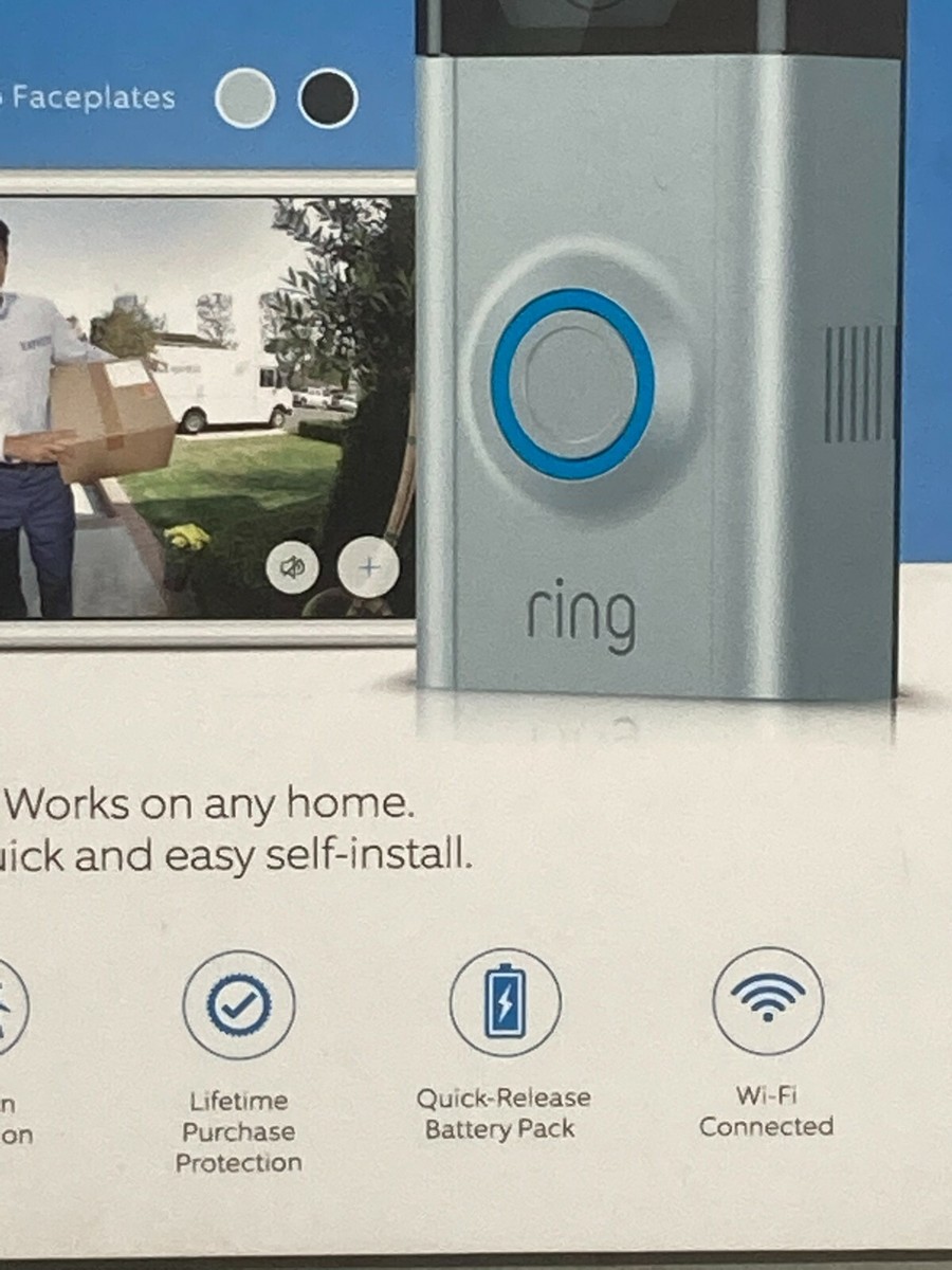 Ring Video Doorbell 1080 HD Camera! Wireless Wi-Fi Connected