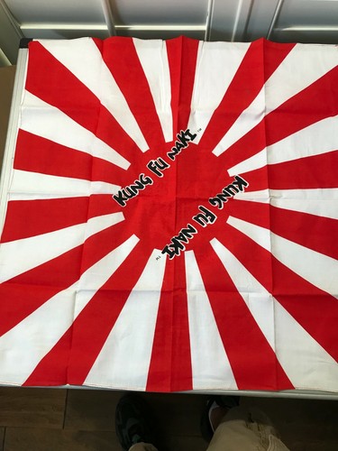 WWE WRESTLING KUNG FU NAKI- SHOICHI HEAD BANDANA 24 X 24 NEW RISING SUN ...