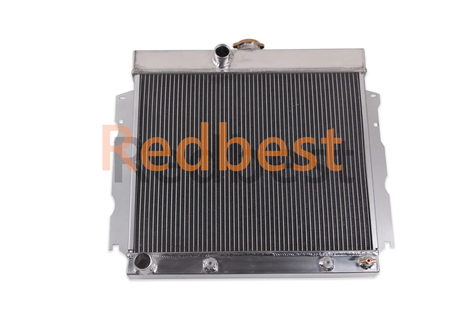 Radiador de aluminio de 3 filas para Dodge Valiant 1963-1969/dardo/cargador/coronet 5,2-7,2 L Foto 3 de 4