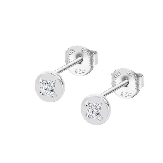 LOTUS JLP1592-4-1 Orecchini A Goccia Donna In Argento 925 Con Zirconi – Eleganti E Brillanti – Chiusura A Perno
