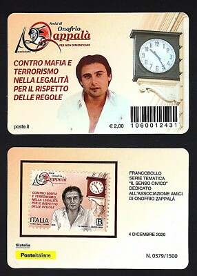 Italia 2020 - Associazione Amici di Onofrio Zappalà - tessera filatelica 