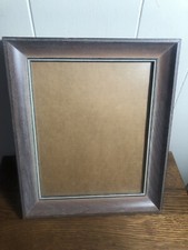 Vintage 12 x 10 Wood Picture Frame w/Glass HOLDS 8 x 10 Hang Only