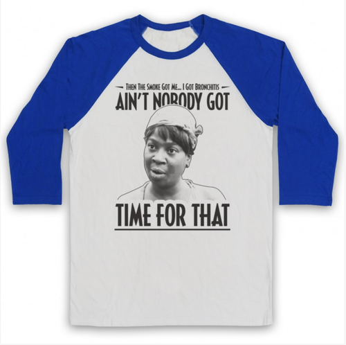 AIN'T NOBODY GOT TIME FOR THAT UNOFFICIAL SWEET BROWN 3/4 SLEEVE BASEBALL TEE - Picture 8 of 20