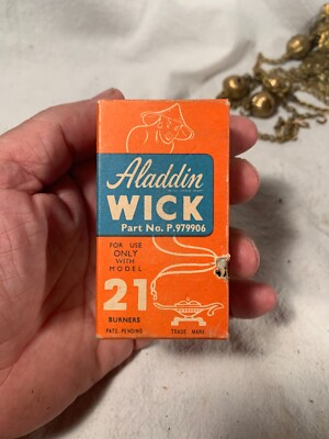 #ad #ad Aladdin Oil Lamp Model 21 Aladdin Round Wick New Old Stock in Box $12.95