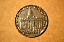 (1837) Hard Times Token- Merchants Exchange/Millions For Defence- Nice EF