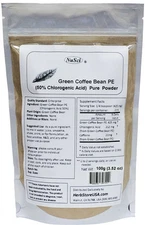 NuSci Green Coffee Bean Extract powder 50% Chlorogenic Acid 100g(3.52oz non-GMO