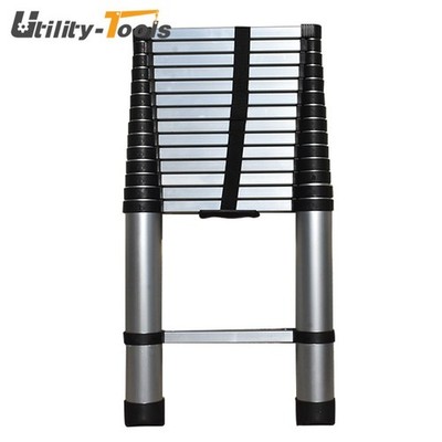 14.5FT Aluminum Multi Purpose Telescopic Extension Ladder Heavy Duty Step Ladder