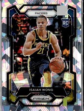 2023-24 Panini Prizm #154 Isaiah Wong Prizms Ice Indiana Pacers (M)