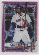 2021 Bowman Chrome Prospects Fuchsia Shimmer Refractor /199 Jeisson Rosario 11b4
