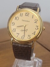 NEW GENTS INGERSOLL FARENHEIT GOLD PLATED WATCH FOR CHRISTIAN DIOR BOXED STUNNER